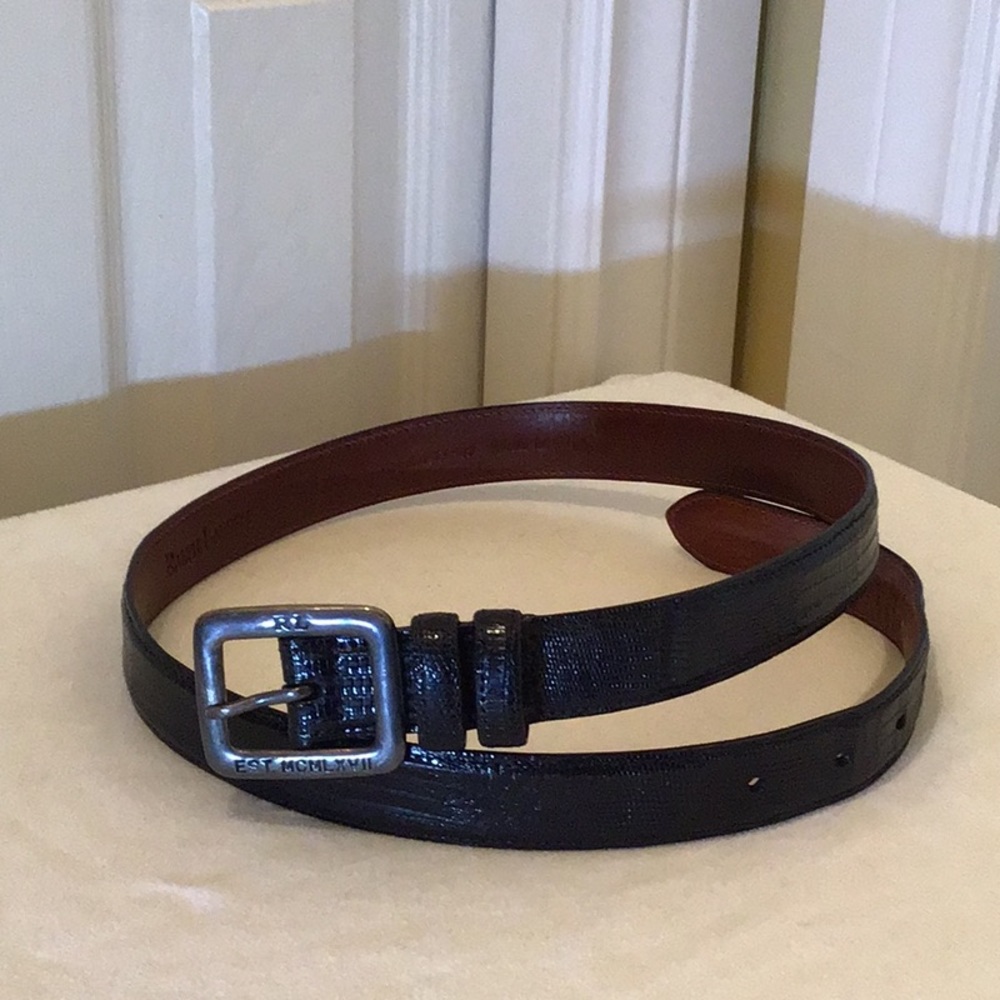 Ralph Lauren Black Leather Belt